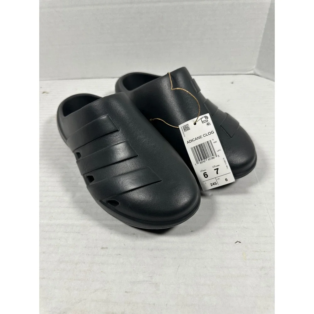 Adidas‎ Adicane Clog Black Slip On Sandals Mens 6 Womens 7 HP9415